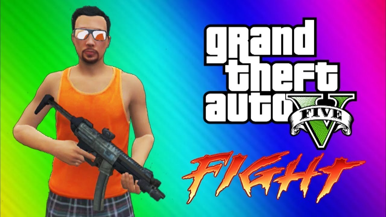 VanossGaming GTA 5 Online Funny Moments - Sky Diving, Golfing,Epic Fight, Invisible Arms, Car Glitch