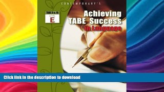 FAVORITE BOOK  Achieving TABE Success In Language, Level E Workbook (Achieving TABE Success for