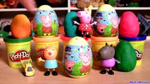 Peppa Pig Surprise Eggs & Play Doh Egg Surprise Plastilina Dough Nickelodeon Cartoon La Cerdita