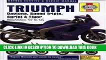 Read Now Triumph Daytona, Speed Triple, Sprint   Tiger: 885/955cc  97 to  05 (Haynes Service