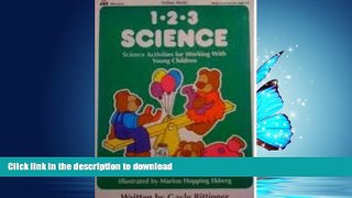 FAVORITE BOOK  Totline 1*2*3 Science:  Science Activities for Working With Young Children (Ages