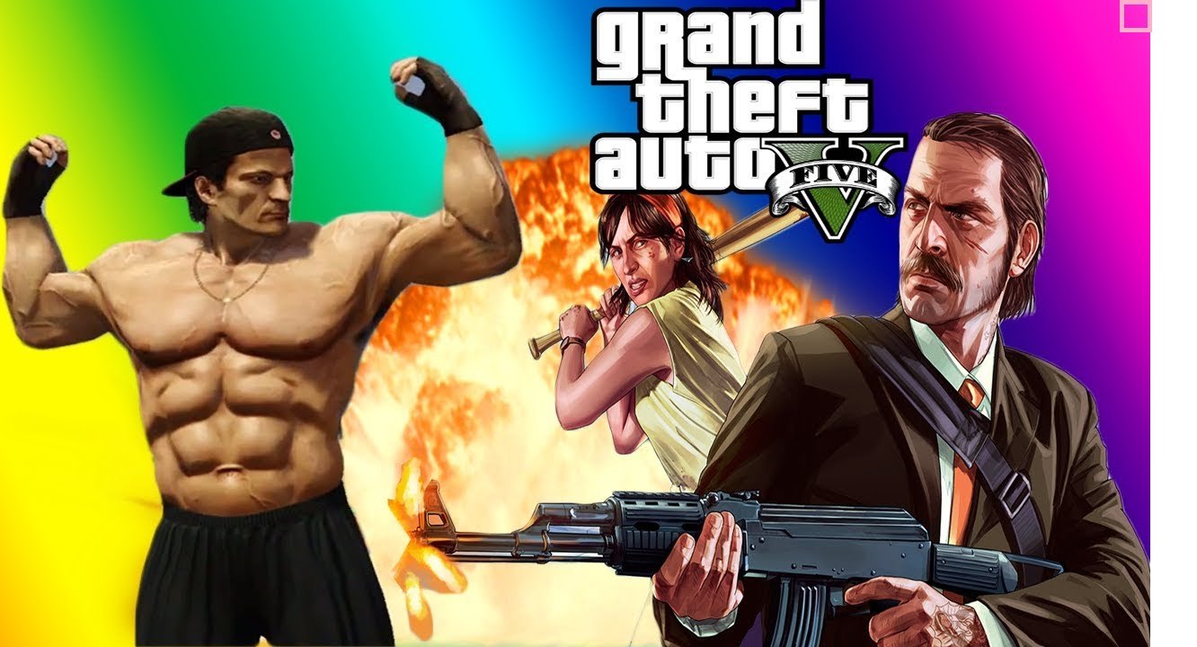 VanossGaming GTA 5 Funny Moments - Fighter Jet Fun, Tank Glitch, Statue Guy, Flight School