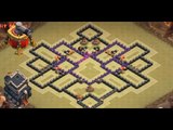 Clash of Clan - Town Hall 9 War Base with 2 Airsweeper anti GOWIPE And GOWIWI