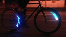 Le résultat de ce système d'éclairage sur vos roues de vélo est bien spectaculaire