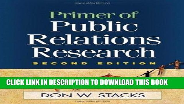 [PDF] Epub Primer of Public Relations Research, 2nd (second) edition Full Download