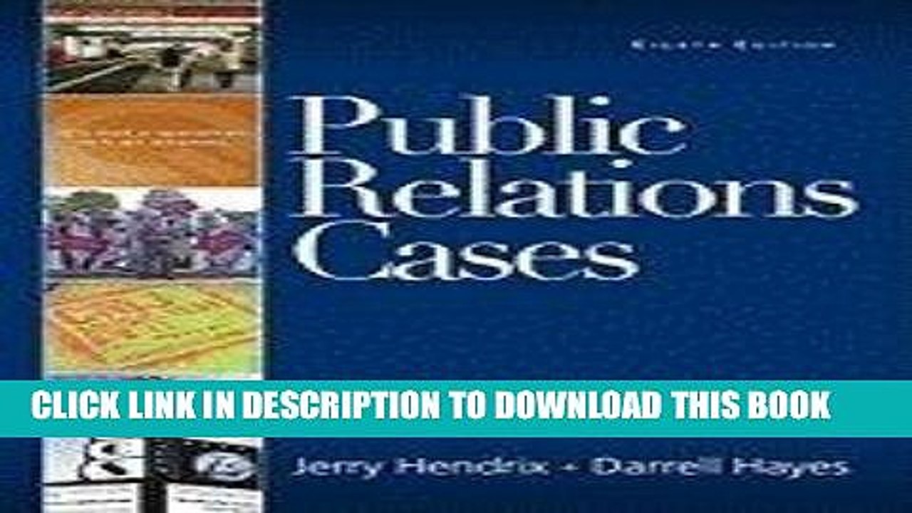 [PDF] Mobi Public Relations Cases 8TH EDITION Full Download