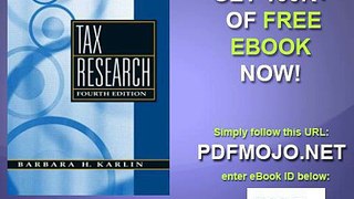 Tax Research (4th Edition)