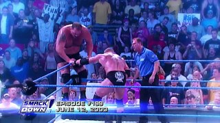 Brock Lesnar and Big Show make the SmackDown ring collapse SmackDown LIVE, Nov. 15, 2016