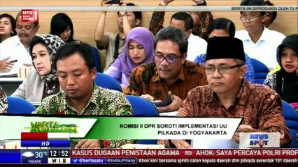 DPR Soroti Implementasi UU Pilkada di Yogyakarta