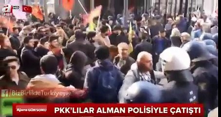 Erdoğan Uyarmıştı!! PKK'lılar Alman Polisiyle Çatıştı!!