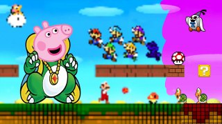 PEPPA PIG PAPER MARIO Full English Episodes New Episodes 2016 Full Coloring Cartoon Videos