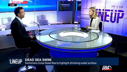 Swimmers mark world record by crossing the Dead Sea – for a cause