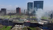 Cuatro muertos en incendio frente a hotel de delegaciones APEC