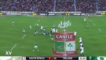 La charge en l'air de Stander sur Lambie