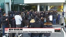 Prosecutors give President Park Friday deadline for questioning