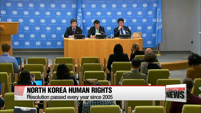 UN General Assembly committee passes N. Korean human rights resolution