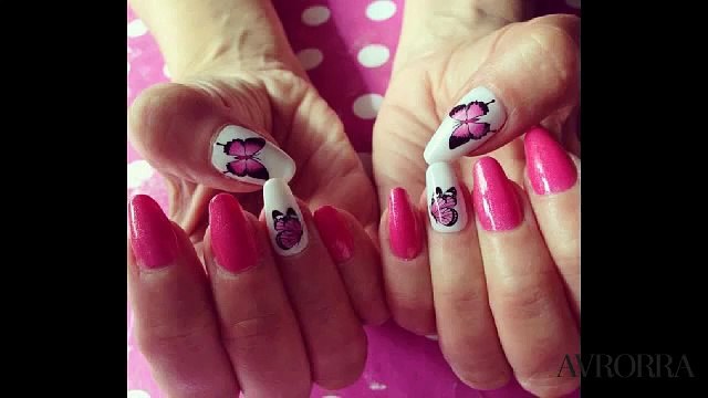 50 Идей, как нарисовать бабочки на ногтях