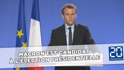 Video herunterladen: Emmanuel Macron est candidat à l'élection présidentielle de 2017