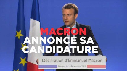 Macron annonce sa candidature
