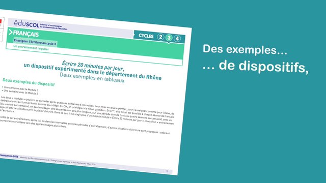 Enseigner la langue française : ressources d'accompagnement des nouveaux programmes de l'école et du collège