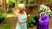 Spiderman Frozen Elsa vs Evil Joker: Magic Poison Apple turns Elsa Ugly!