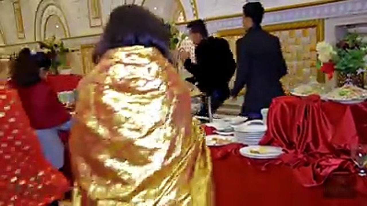 Desi's come prepared to eat at weddings