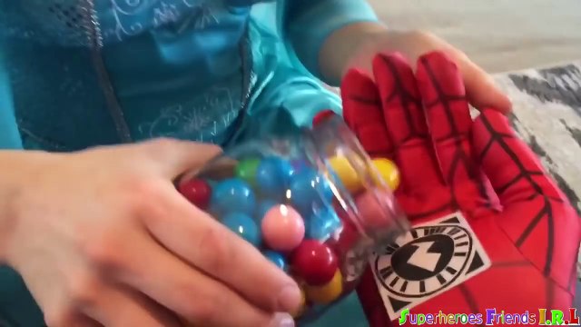 Spiderman & Frozen Elsa PREGNANT PRANK! w/ Pink Spidergirl Maleficent & Joker Hulk Candy Superhero !