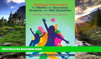 Enjoyed Read Strategy Instruction for Middle and Secondary Students with Mild Disabilities: