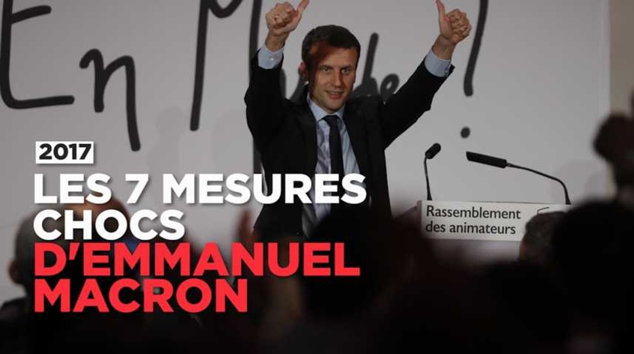 7 mesures chocs promises par  Macron s'il est élu président