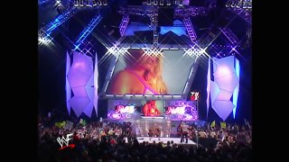 Terri vs Trish Stratus Paddle On A Pole Bikini Match Raw 04.01.2002