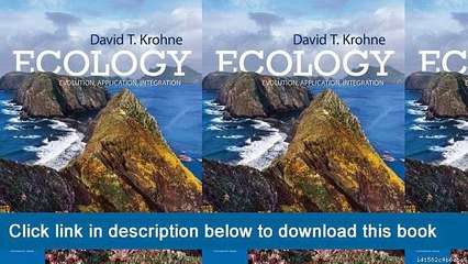 ]]]]]>>>>>[PDF] Ecology: Evolution, Application, Integration