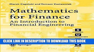 [PDF] Mathematics for Finance: An Introduction to Financial Engineering (Springer Undergraduate