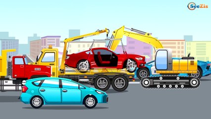 The Excavator Vehicle Compilation for kids - Cars Trucks and other Excavators for children