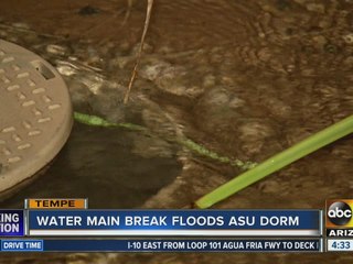 ASU students dealing with water main break that flooded a Tempe dorm