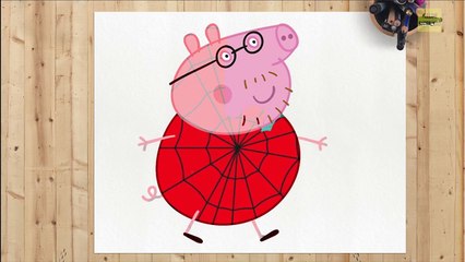 Peppa Pig Changing into Amazing Spider-Man