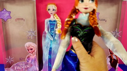Disney Store Queen Elsa and Princess Anna Singing Dolls from Disney's movie FROZEN