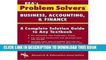 [PDF] Business, Accounting   Finance Problem Solver (Problem Solvers Solution Guides) Full Online