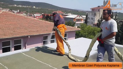 ARDUAZLI MEMBRAN ÜZERİ POLYUREA KAPLAMA 3 ALİM İZOLASYON 0532 293 9299