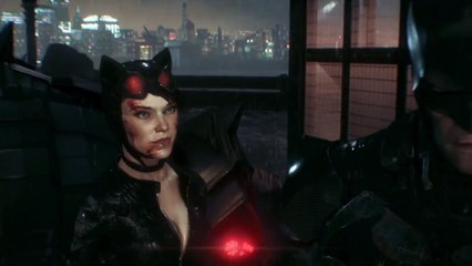 Batman: Arkham Knight - Batman y Catwoman se besan