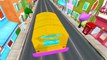 Animals Cartoons for Children Wheels On The Bus Go Round And Round Nursery Rhymes for Babies 3D