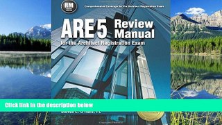 Fresh eBook ARE 5 Review Manual for the Architect Registration Exam
