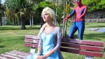 Frozen Elsa Eats Broccoli Nutella vs Spiderman Real Food Torture w Superman Batman cockroach
