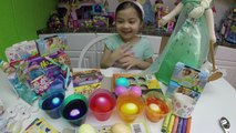 COLORING EASTER EGGS with Frozen Stickers & Zootopia PAAS Kit   Giant Crayons Surprise Eggs Opening