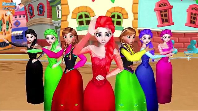 Colors Disney Frozen Elsa Finger Family | Old MacDonald Had A Farm And More Children Nursery Rhymes
