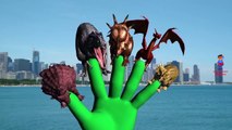 Godzilla 3D Cartoon Finger Family Rhymes For Children | Godzilla Cartoon Children Nursery Rhymes
