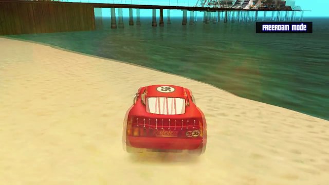 Frozen Elsa Swimming Disney Cars Pixar Lightning McQueen & Nursery Rhymes (Children Songs)