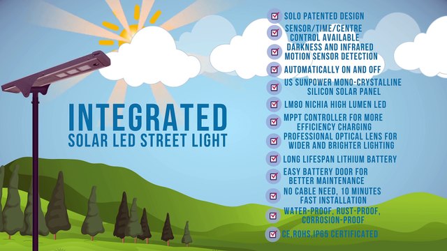 Solar Street Lighting Installation No Cable Need, Easy Battery Replacement