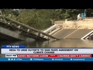 NEDA to urge Duterte to sign Paris agreement on climate change