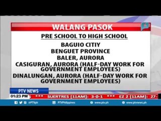 Mga lugar na #WalangPasok ngayon at sa mga susunod na araw