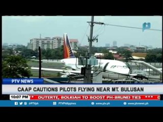 Download Video: CAAP cautions pilots flying near Mt.Bulusan